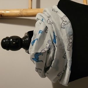 Lightweight Artisan Infinity Horse print scarf